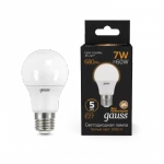Лампа Gauss LED A60  7W E27 2700K  102502107