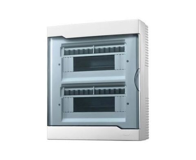 Бокс с прозрачной крышкой ЩРН-П-24 для наружной уст 24-х модульных устройств