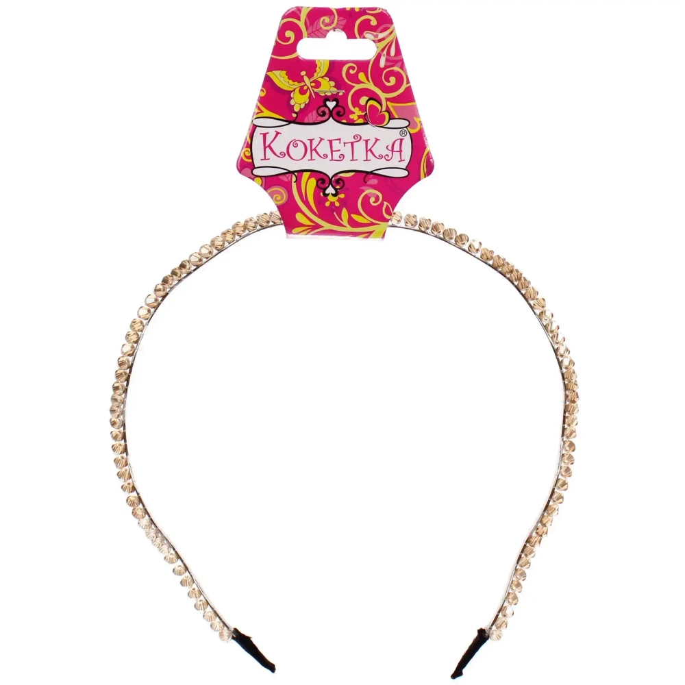 Ободок для волос «КОЛЛИНА», волна, микс 4 цвета, 0,3см (блистер Кокетка в минивложении)