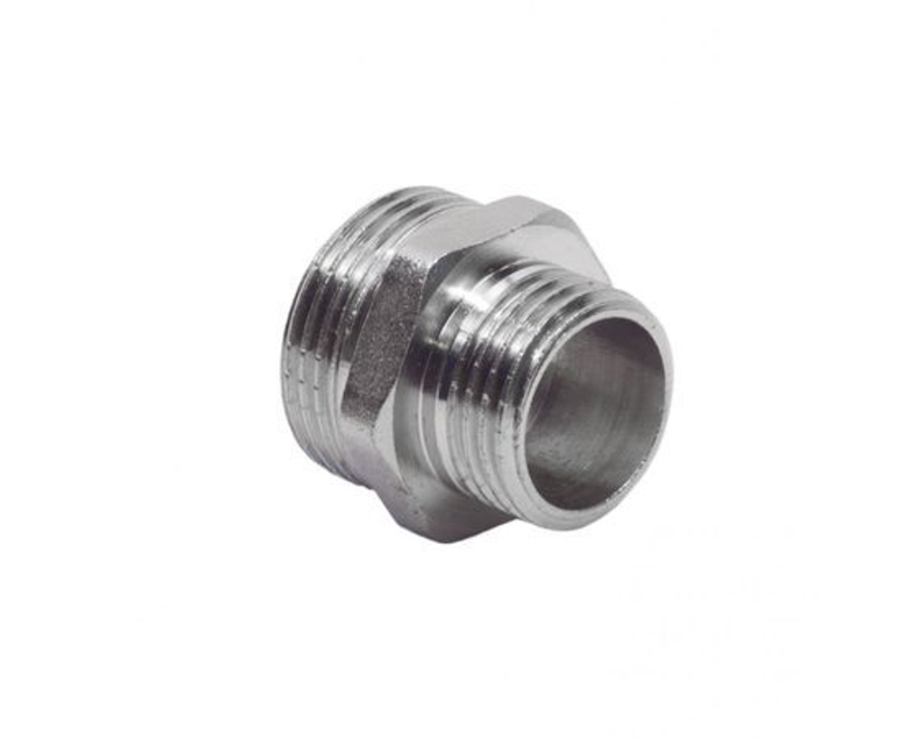 Фитинг для труб резьбовой Ниппель переходной 1 1/2"х1/2" нар-нар TST