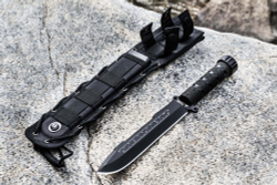 Нож выживания Survivalist Z AUS-8 Gray Titanium Serrated