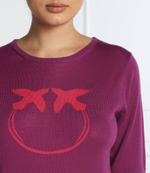 Хлопковый свитер ultrafine Pinko - фиолетовый(1G181V A02S)