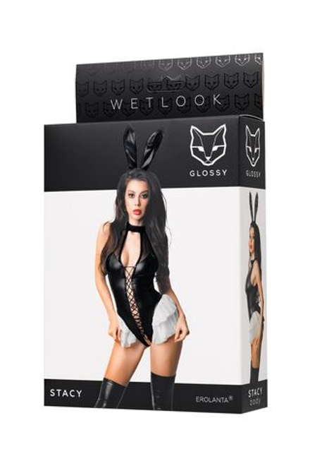 Glossy Stacy - Боди из материала Wetlook, L