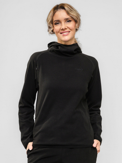 Кофта-ниндзя (с капюшоном), женская, цвет "Чёрная скала"