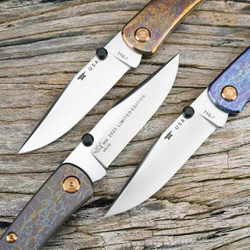 ПРЕДЗАКАЗ Buck 110 Slim Pro TRX Titanium 0110GYSLE1-B (Legacy Collection 2023) - рукоять серый, огненный титан (условия в описании)