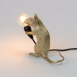 Настольная лампа Mouse Lamp Sitting GOLD USB 15231