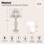 Настольный светильник Maytoni ARM247-00-G