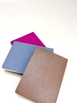 Набор 3 блокнота 88л (138*102мм) линейка розовый, перламутровый, голубой (5447-2)