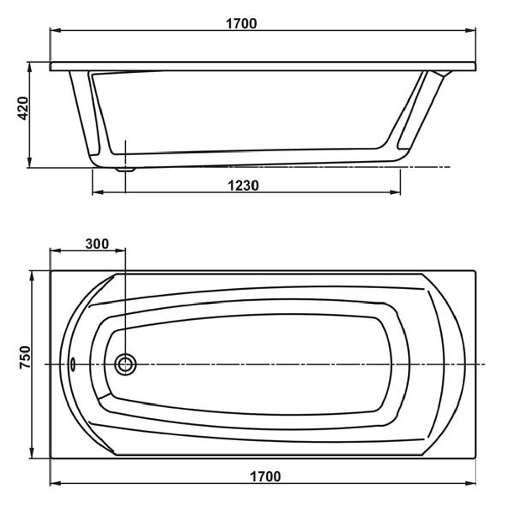 Акриловая ванна VAGNERPLAST CAVALLO 150