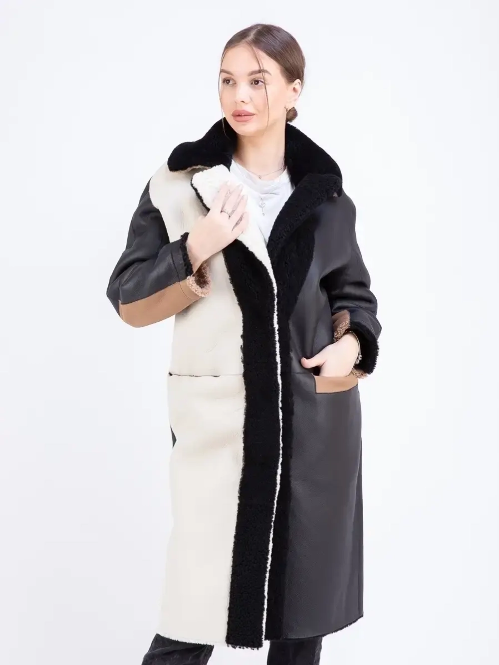 Шуба женская натуральная овчина Турция