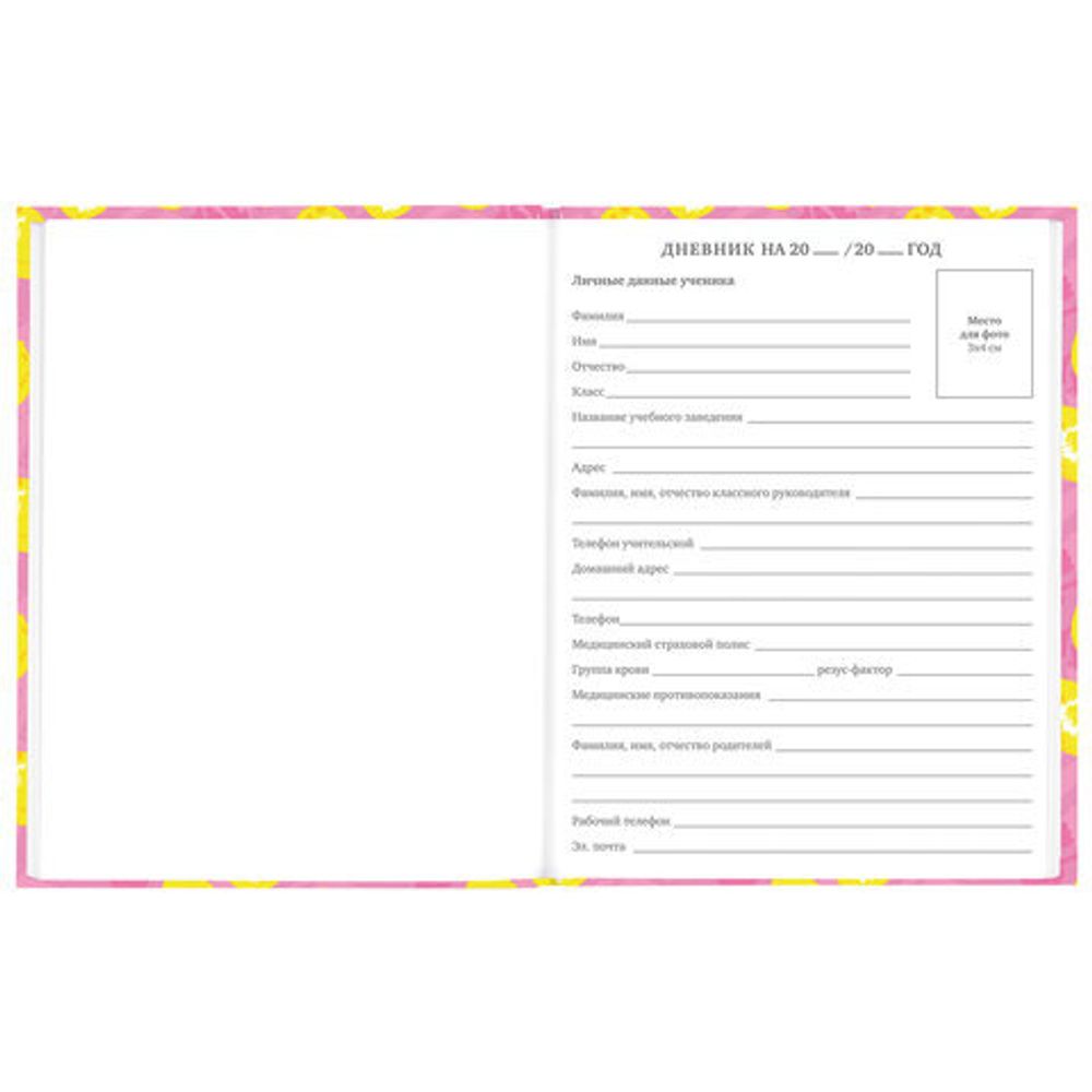 Дневник 5-11 класс 48 л., твердый, BRAUBERG, выборочный лак, с подсказом, "Лимоны", 106637