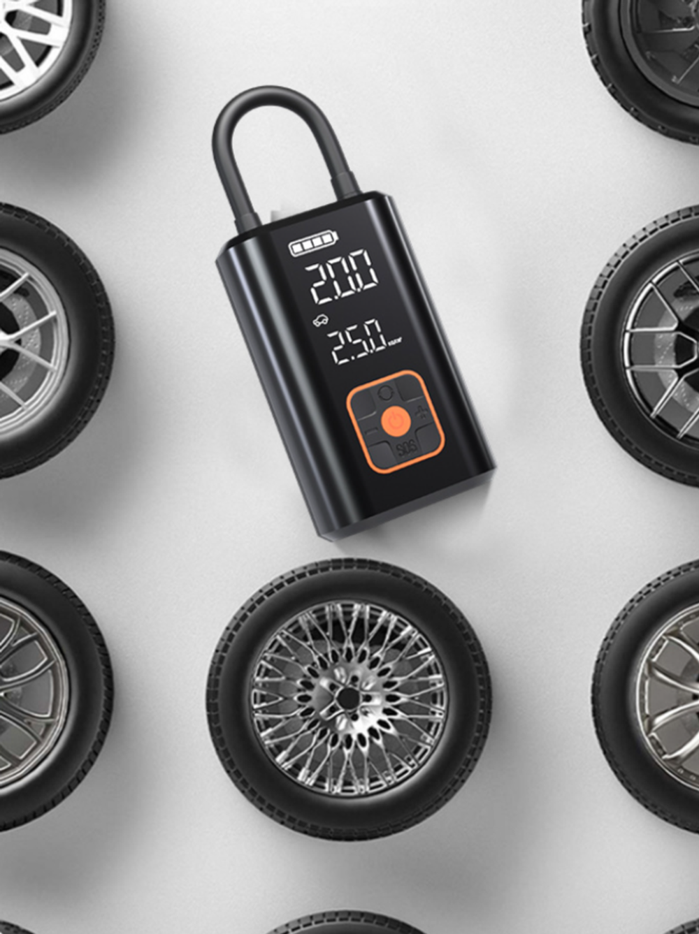 Насос аккумуляторный, беспроводной с power bank