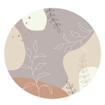 Сервировочная салфетка круглая 36 см Ирга