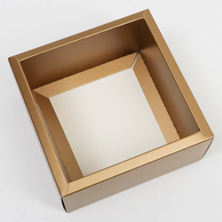 Коробка складная одиночная Квадрат «Волшебства в Новом году!», 15*15*7 см, 1 шт.