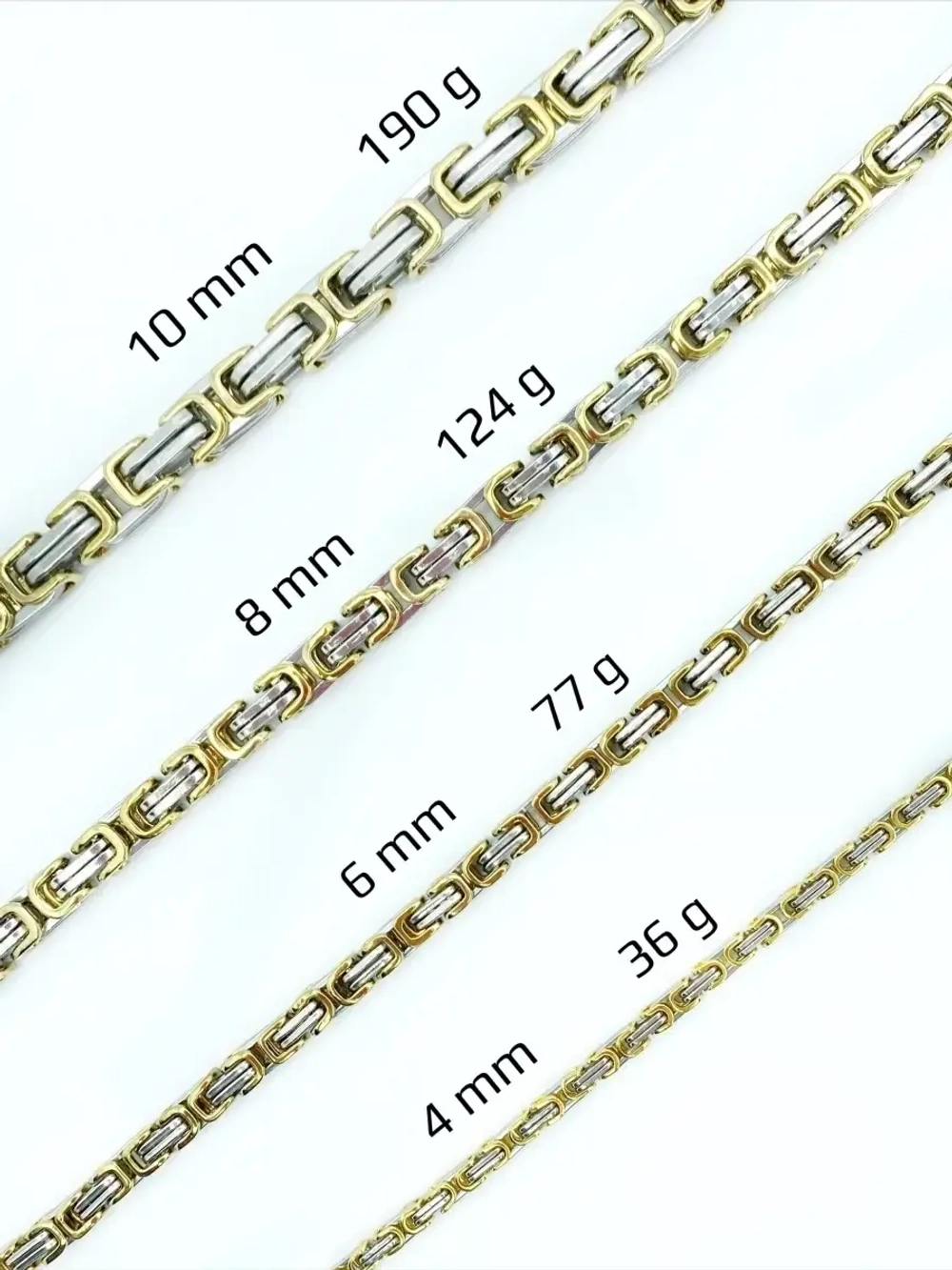 Массивная цепочка Steel Rage из стали