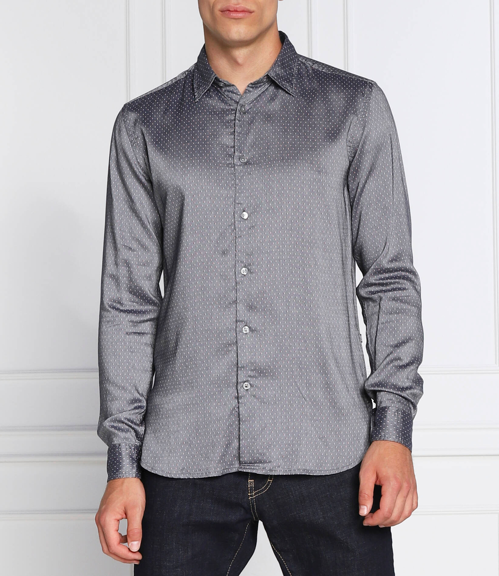 рубашка roger_f BOSS BLACK - пепельный(50477826)