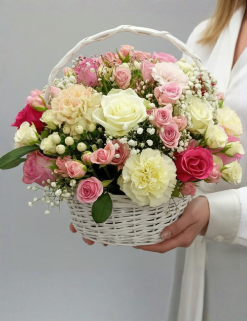 Корзина с цветами Чистые мысли