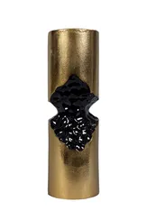 Ваза для цветов "Абстракция" золото