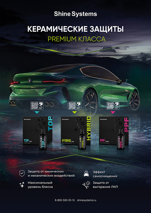 Shine Systems Плакат А4 "Керамические защиты"
