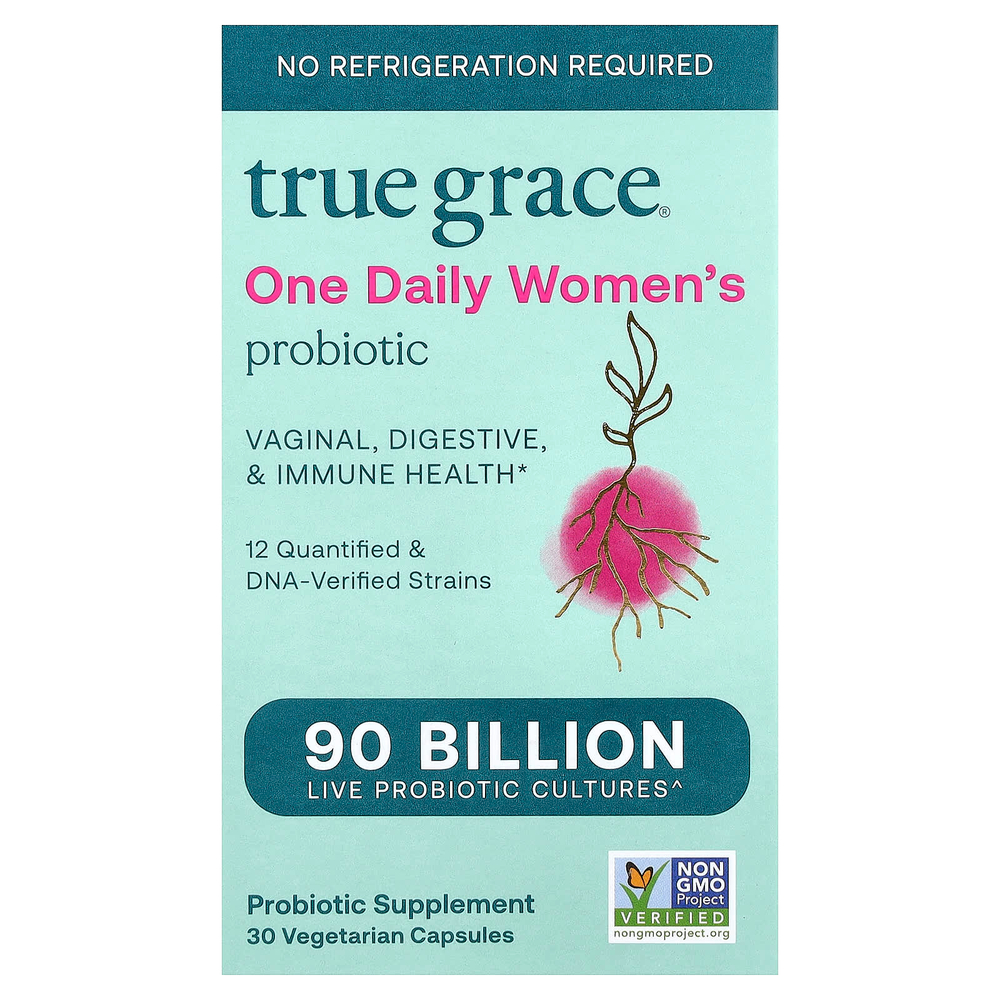 True Grace, One Daily Women's Probiotic, 30 вегетарианских капсул