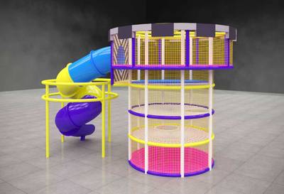 Детский игровой лабиринт «Веселая Башня Спуска»