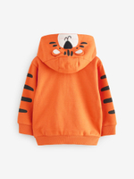 Толстовка с капюшоном на молнии для мальчика Next B42-312, Оранжевый