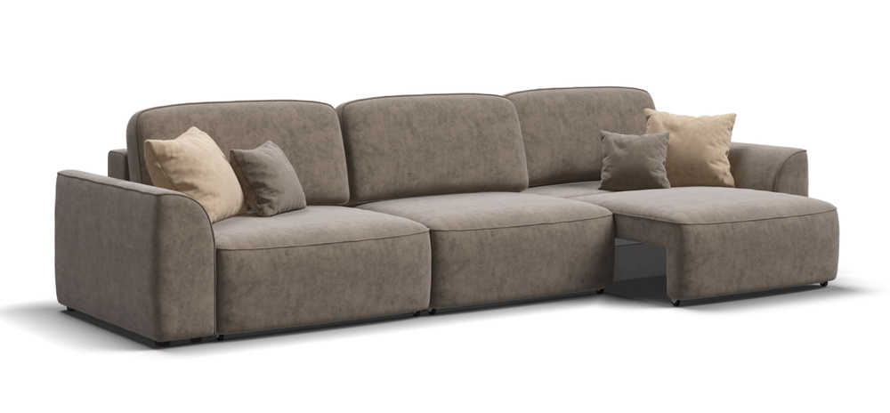 Диван Кинг Макс Велюр Велюр Роял тауп