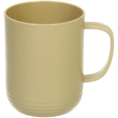 Кружка пластиковая 330мл «SEGRETO» 8,5*10,5см матовая оливковая