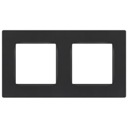 Рамка для розеток и выключателей ЭРА Серия 12 12-5202-12 на 2 поста, Классик, графит