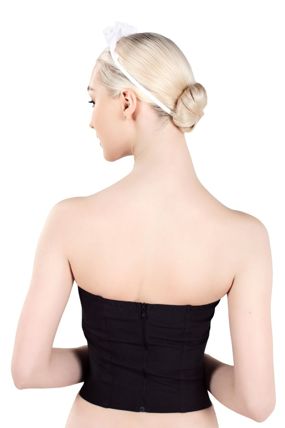 Костюм Горничная - верх (Размер: 44) (Цвет: черный с белым)