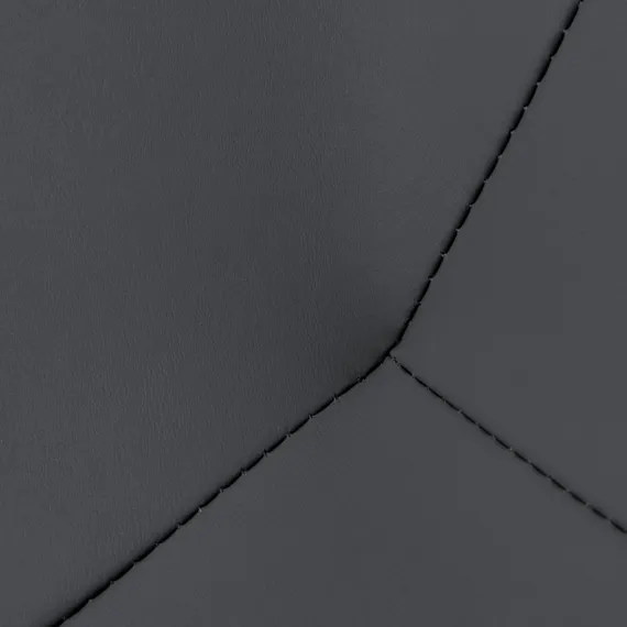 Кресло Hugo тёмно-серая экокожа, шенилл