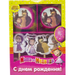 Декор-комплект д/кекса Маша и Медведь48шт/G