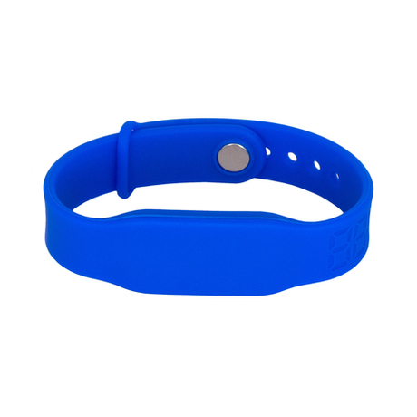 Силиконовый RFID браслет доступа MIFARE 1K “PRESTIGE” СИНИЙ, с застёжкой