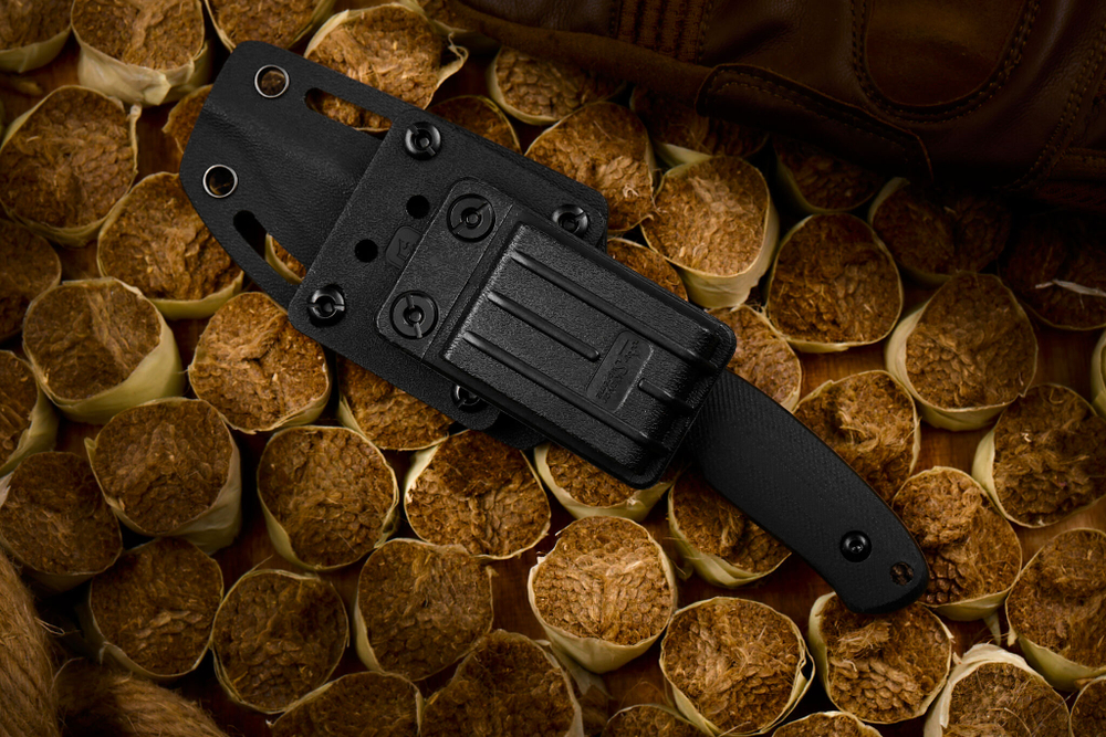 Туристический нож Asket AUS-10Co (Cryo) StoneWash Kydex