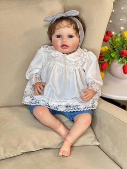 Кукла Реборн мягконабивная 60см в пакете (FA-589)