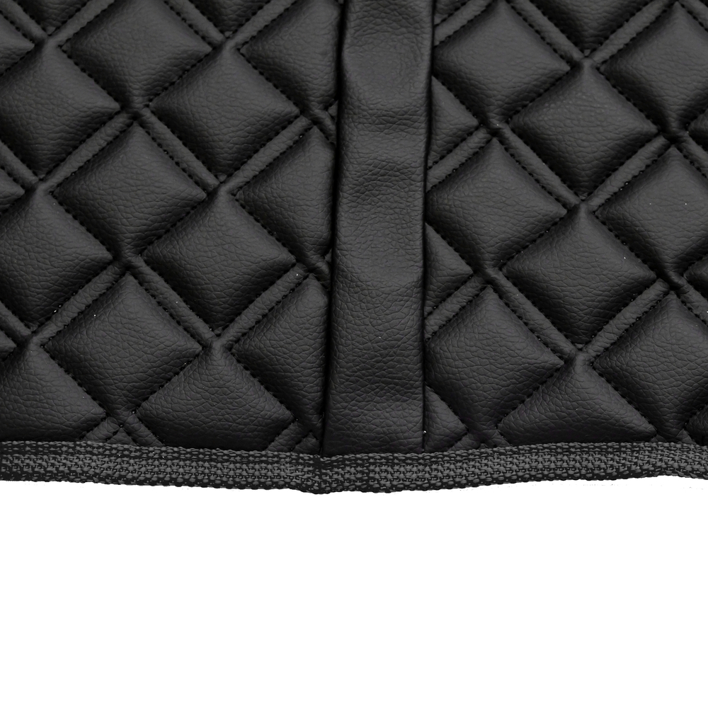 Ковры MERCEDES Actros MP3 (автомат) с шахтой (экокожа, черный, черный кант, зеленая вышивка)