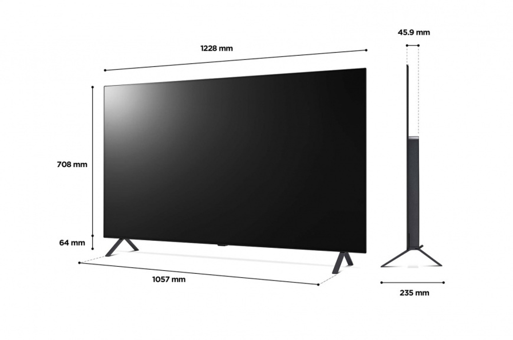 ТВ LG 55' OLED55A26LA черный