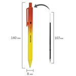 Ручка шариковая автоматическая BRAUBERG "Grade", корпус soft-touch, СИНЯЯ, пишущий узел 0,7 мм, линия письма 0,35 мм, 144205