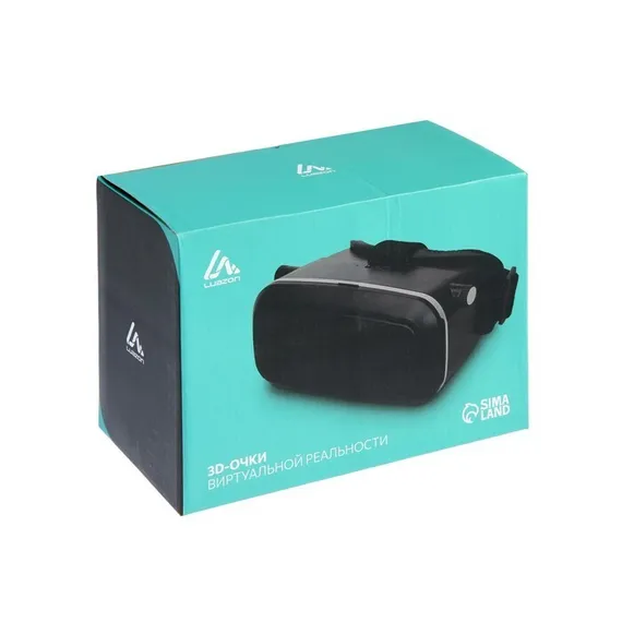 3D Очки виртуальной реальности LuazON, смартфоны до 6.5&quot; (75х160мм), чёрные