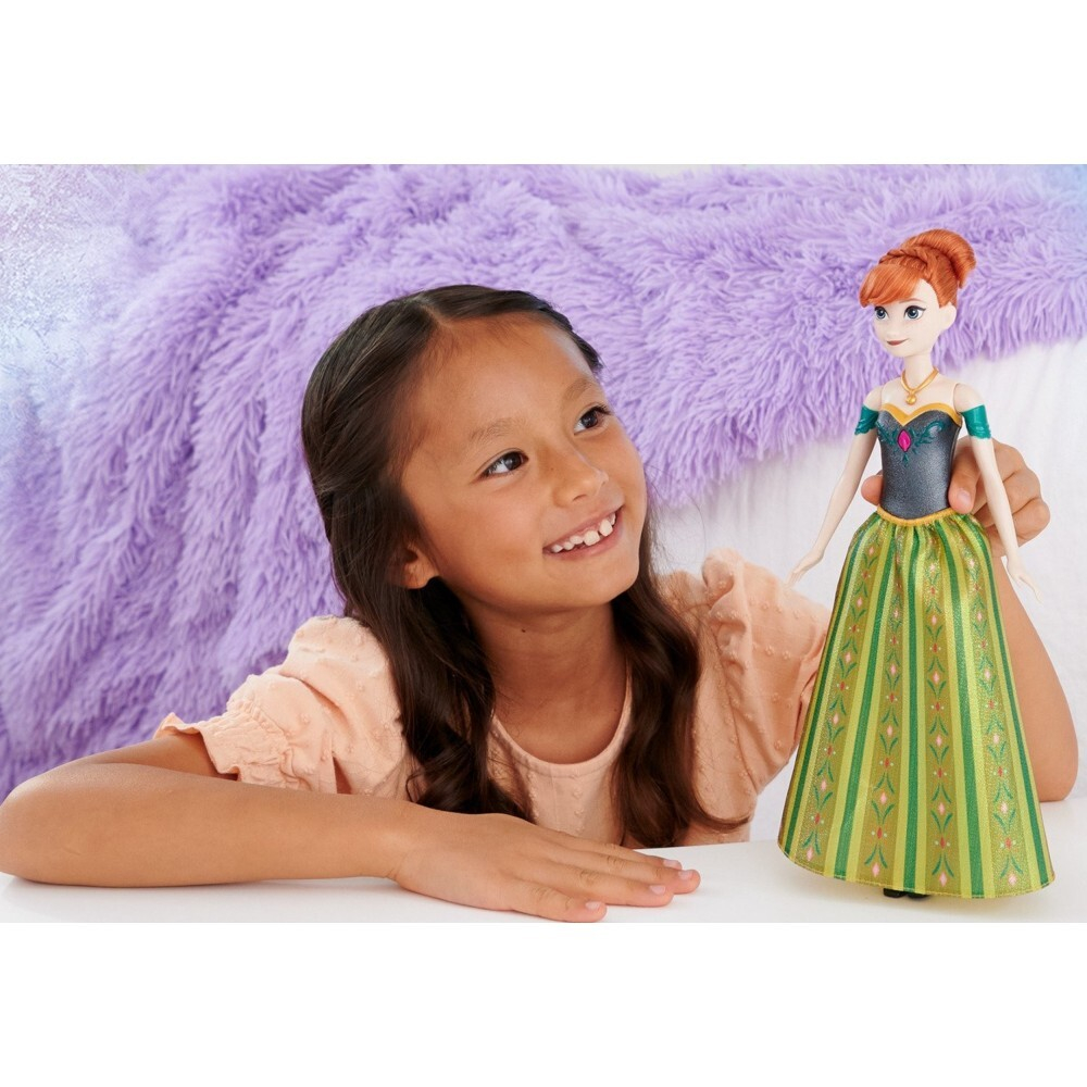 Disney Frozen - Поющая принцесса АННА Кукла ледникового периода HMG45