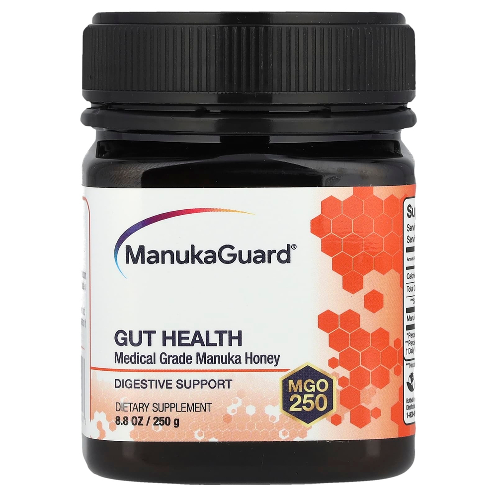 ManukaGuard, мед манука для поддержки здоровья кишечника, MGO 400, 250 г (8,8 унции)