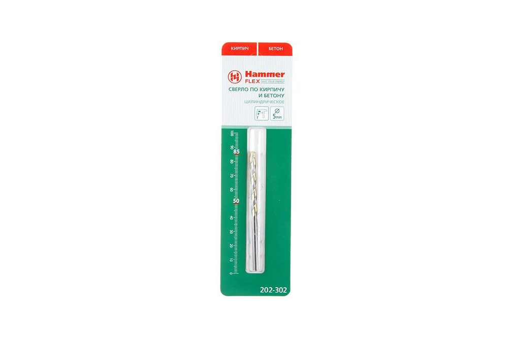 Сверло по камню HAMMER Ф5х85мм (DR CR 5,0мм*85/50мм)