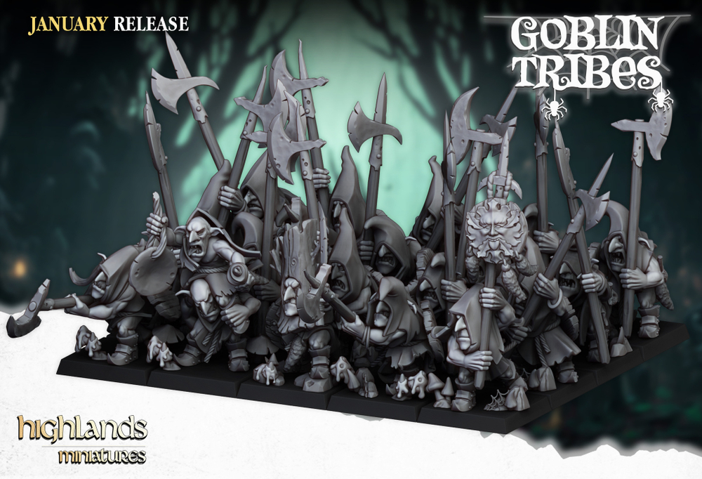 Goblin / Grot Regiment with halberds