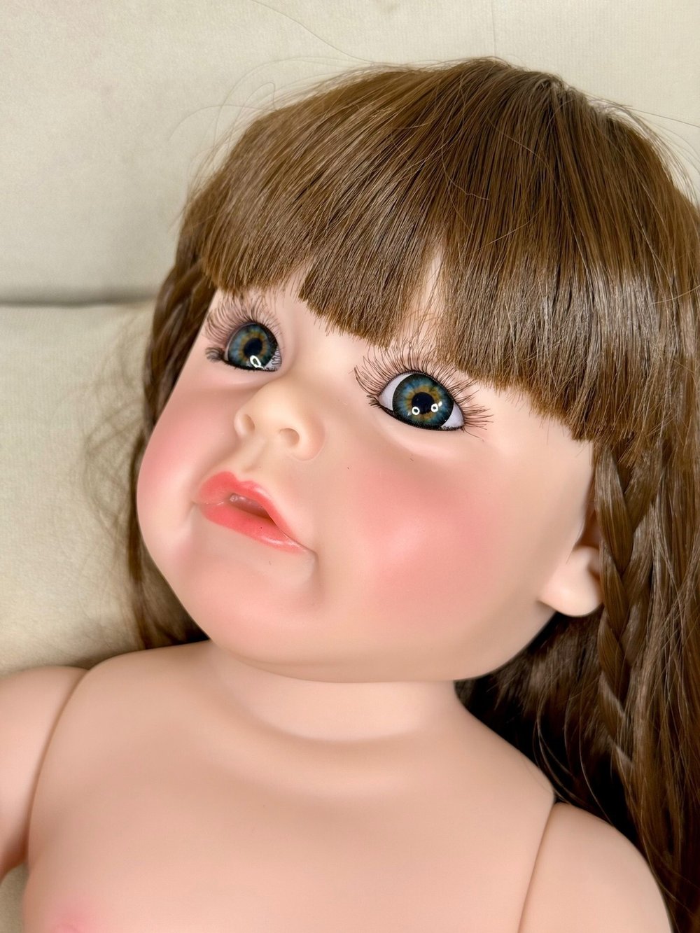 Кукла Реборн виниловая 55см без одежды (FA-038W)