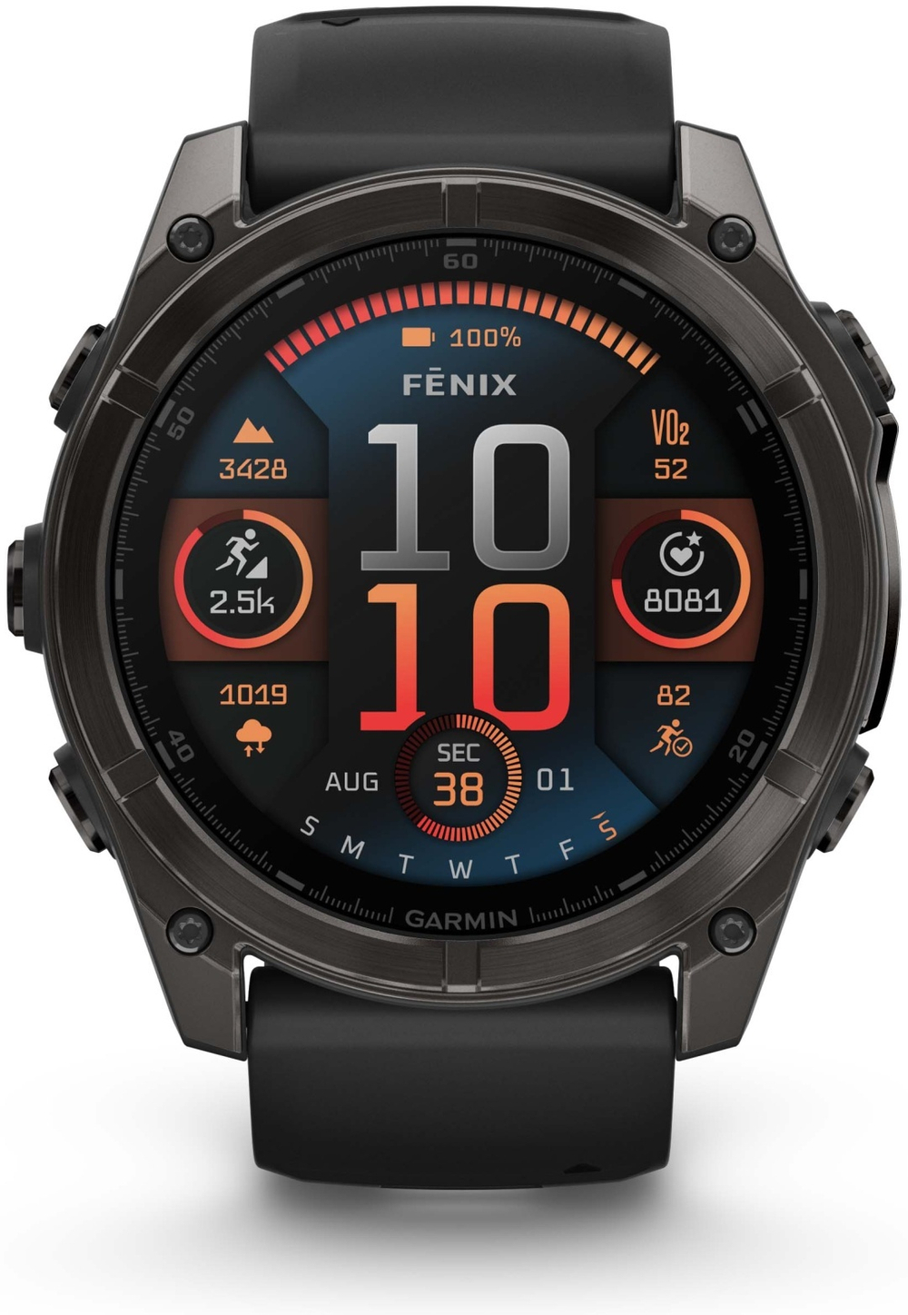 Смарт-часы Garmin Fenix 8 51 мм черно-серый