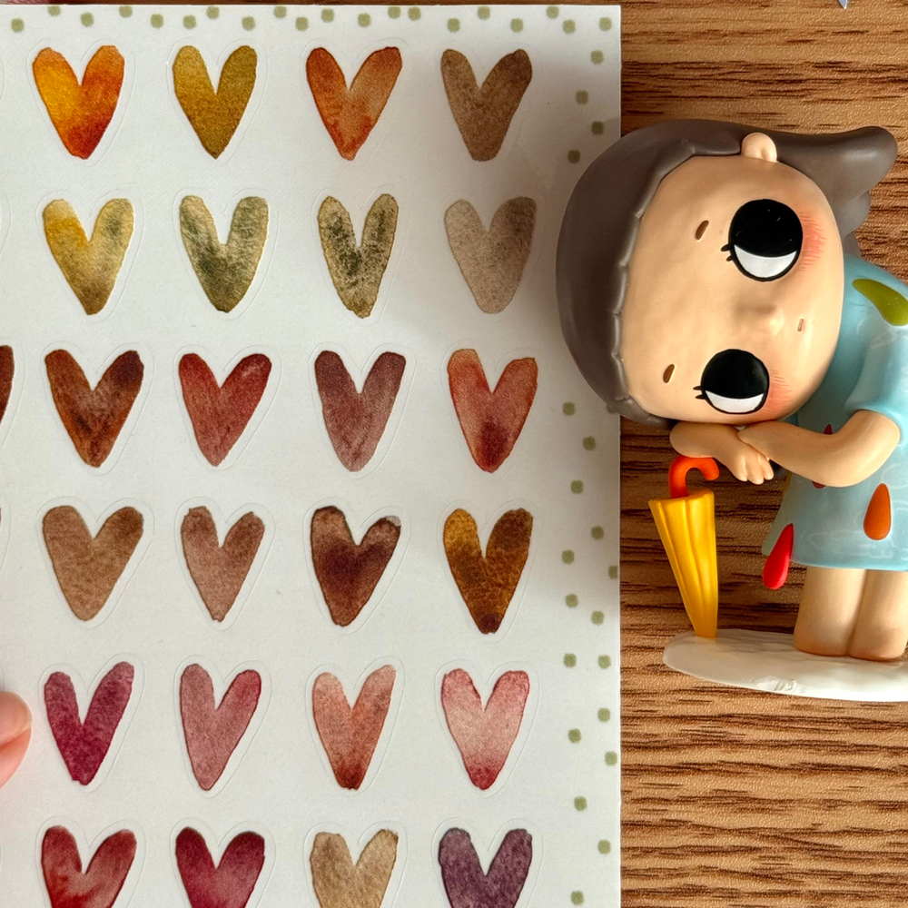 стикерпак "нежные сердечки"