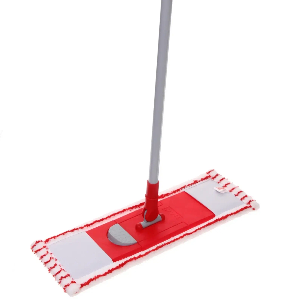 Швабра «Liao» с двумя насадками из микрофибры LA2211 красная