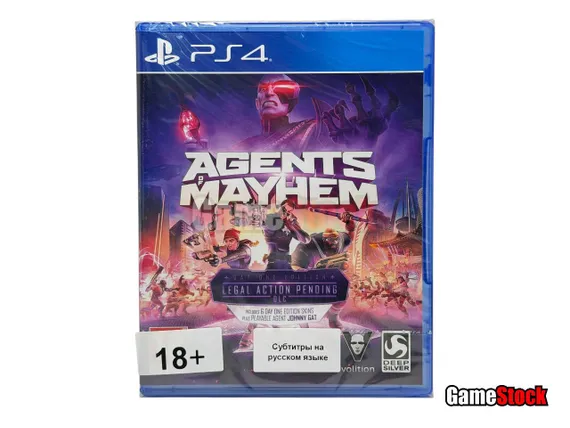 PS4 Agents of Mayhem Day One Edition (Новый, Русские субтитры, CUSA-03067)