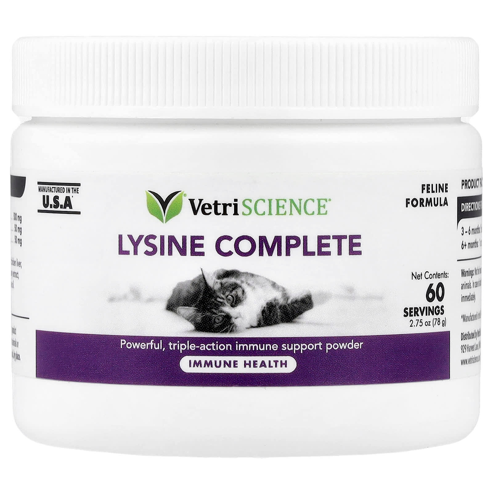 VetriScience, Lysine Complete, формула для кошек, 78 г (2,75 унции)