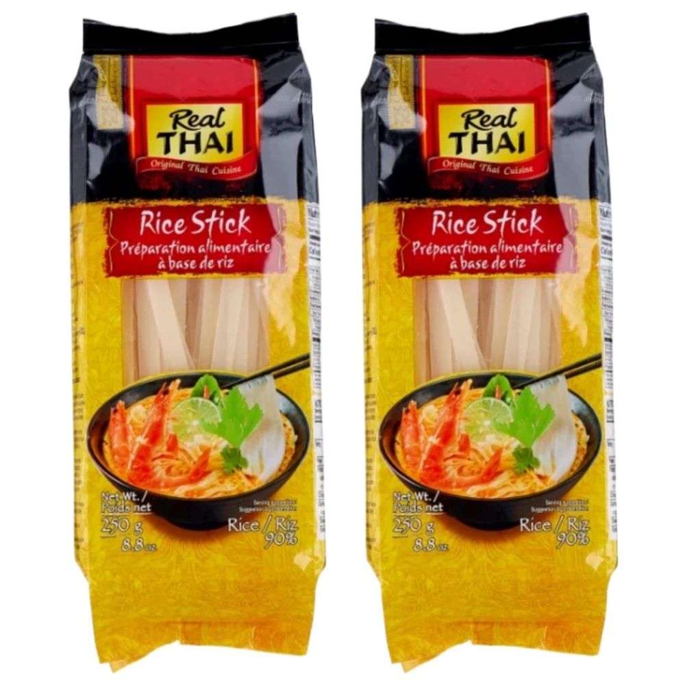 Лапша REAL THAI рисовая 10 мм 250 г x 2 шт